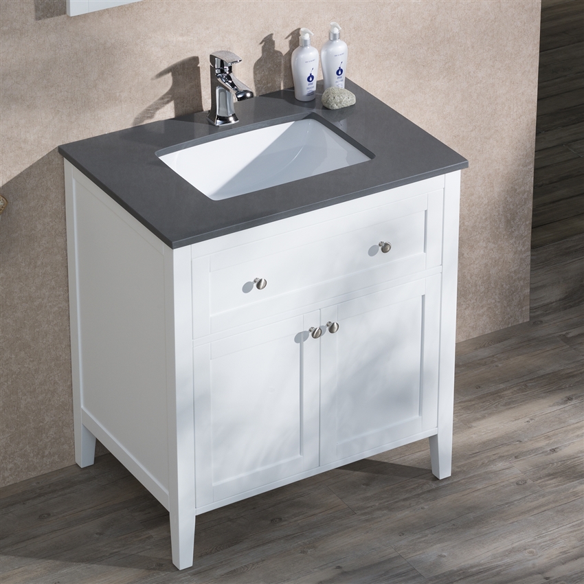 Vanity Victoria 31 with Quartz Stone