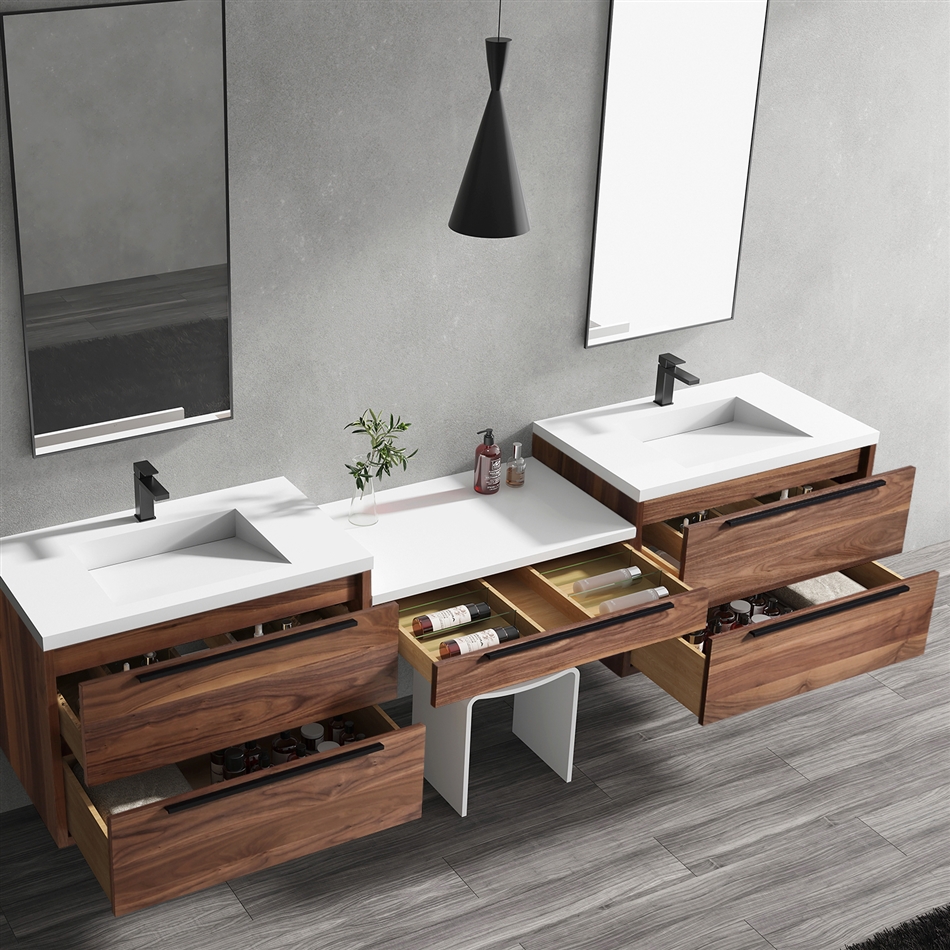 Vanity Parker Modular in Wood Colors - Infinity Sink