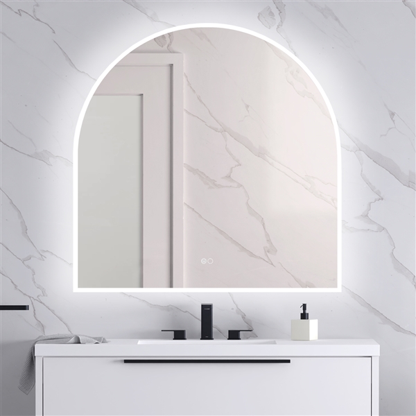 Arched Lighted Mirror