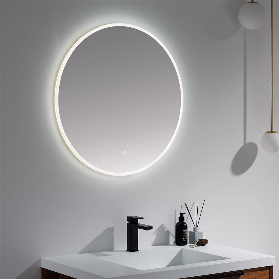 Round Lighted Mirror 30