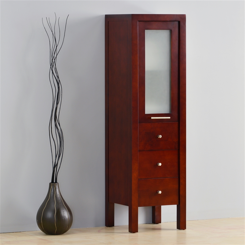 Wood deals linen cabinet