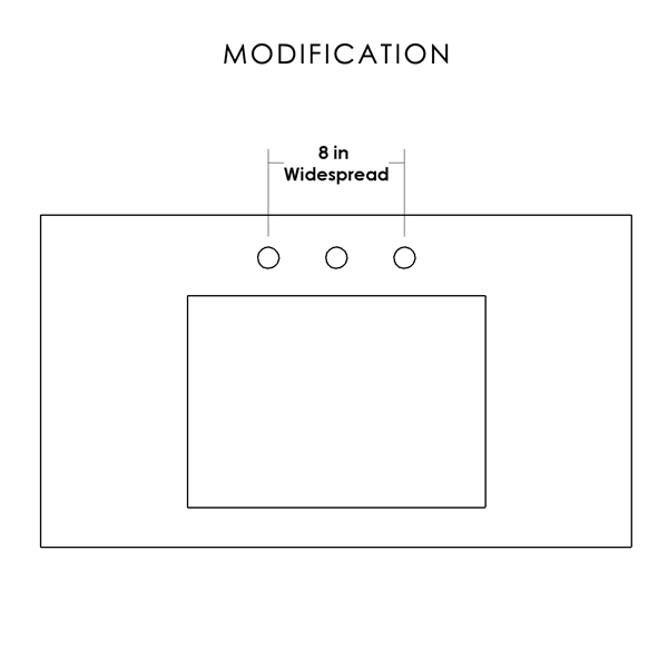8" Widespread Faucet Drilling